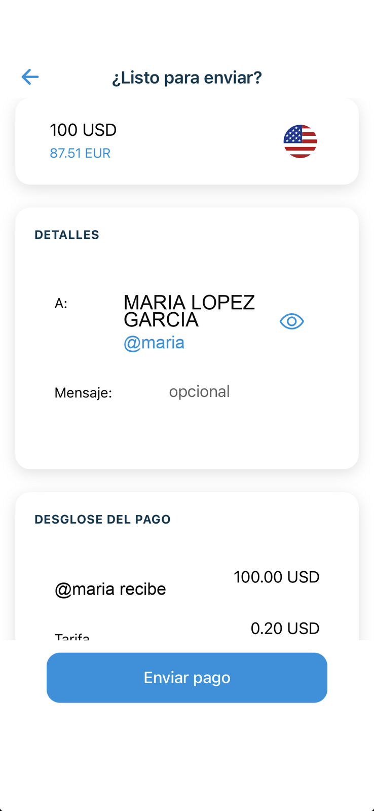 Enviar dinero con ebioro